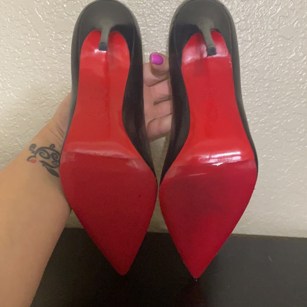 Christian Louboutin black patent leather